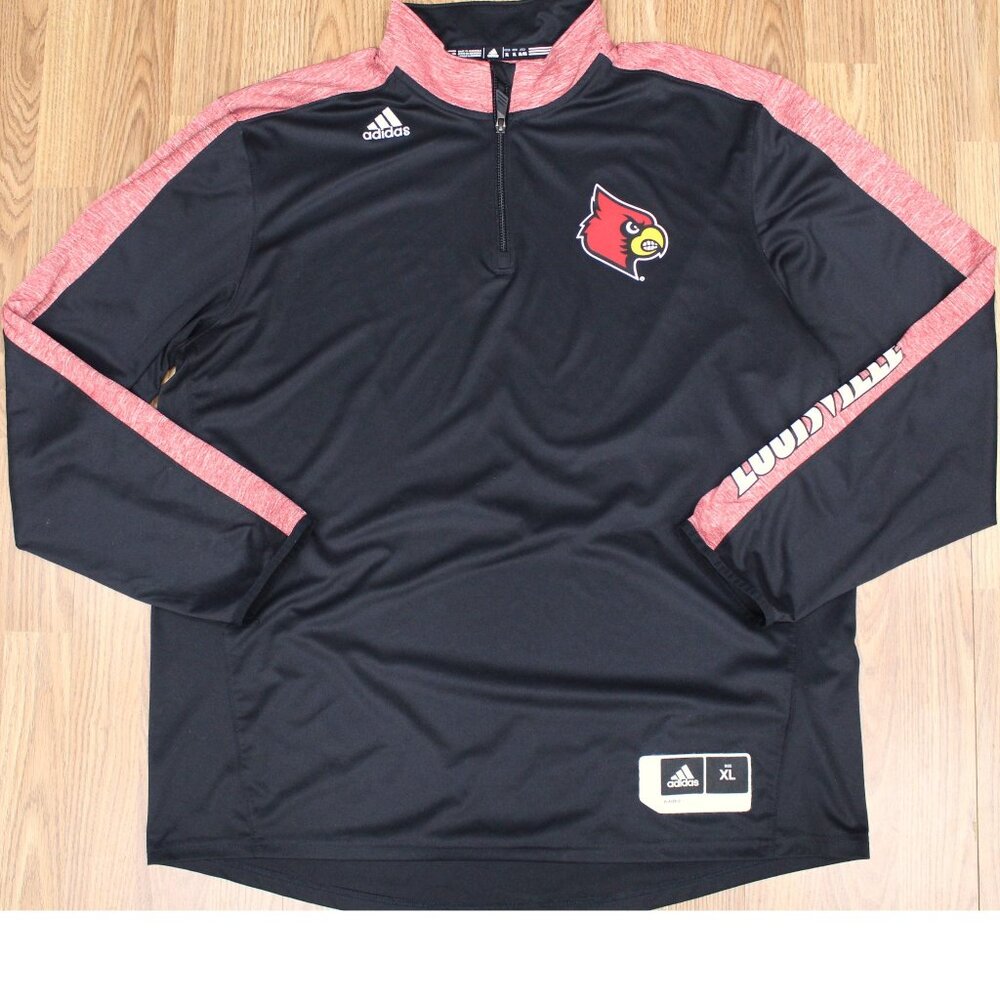 LOUISVILLE CARDINALS ADIDAS CLIMALITE LIGHTWEIGHT SHIRT/ JACKET X-LARGE, XL